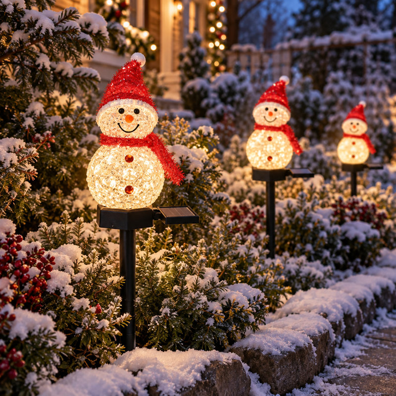 Décorations de Noël, lumières de paysage, lumières décoratives d'extérieur