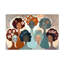 «Modern and Contemporary Mid Century Diversity Portraits 6», reproduction sur toile-771685814