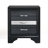 Black 3-Drawer Nightstand