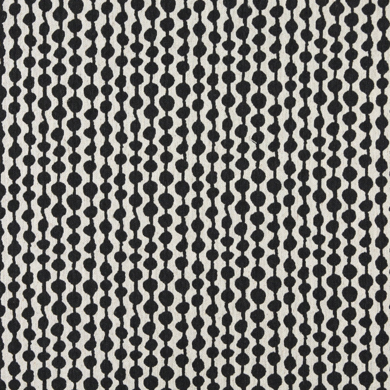 Tissu rayé en mélange de coton, Noir
