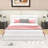 Queen Size Upholstered Platform Bed with Headboard-986431758