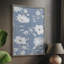 Bleu chinoiserie II, reproduction encadrée - bois massif 48662-382562060