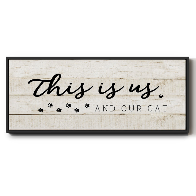 «Us and our Cat», toile encadrée, H 8 po x l 20 po