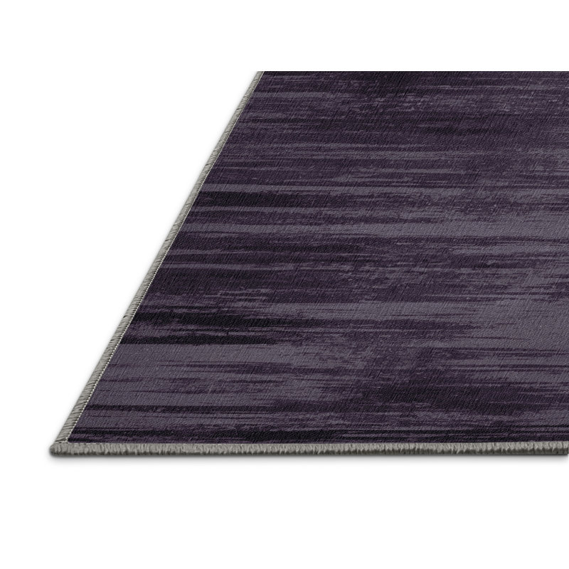 Tapis mauve lavable à la machine, Rectangle 3 pi x 5 pi