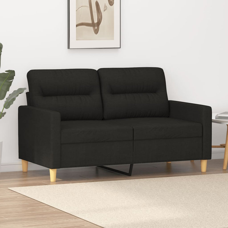 Causeuse Keidon, Polyester 100 % gris foncé, H 31,5 po x l 54,3 po x P 30,7 po