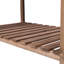 Lit de jardin surélevé 8 poches avec jardinière surélevée avec table d'appoint pliable et tablette de rangement