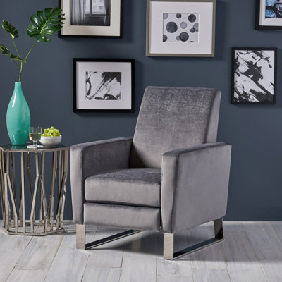Fauteuil inclinable à pieds hauts en métal
