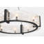 Cloud Break 8 - Light Steel Chandelier