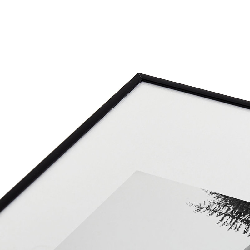 Wild Mountain Sunrise, noir et blanc, encadré sur papier, Noir, H 24 po x l 18 po