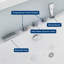 Baignoire de trempage autoportante en acrylique avec coussin de bain 71 po Tidal-137457825