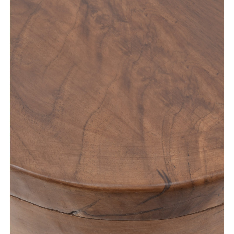 Solid + Manufactured Wood Accent Stool