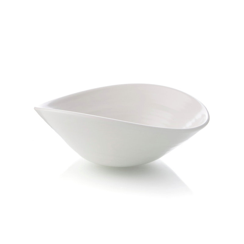 Barre Serving Bowl, Alabaster