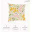Housse de coussin floral en polyester