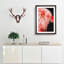 Pink Flamingo Abstract - Single Picture Frame Painting on MDF-56925212-56925215