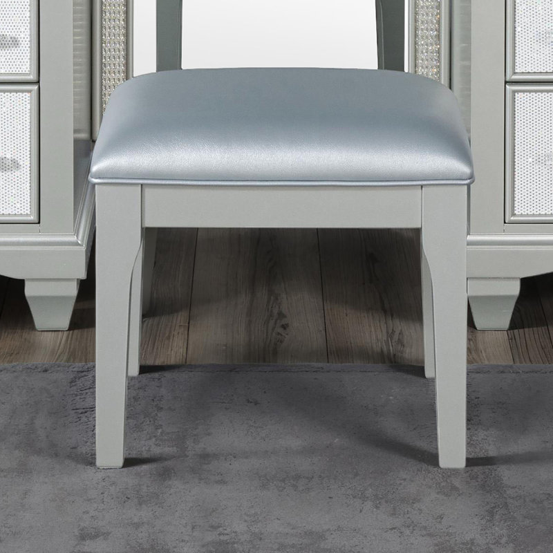Ensemble de coiffeuse avec tabouret Glam Style