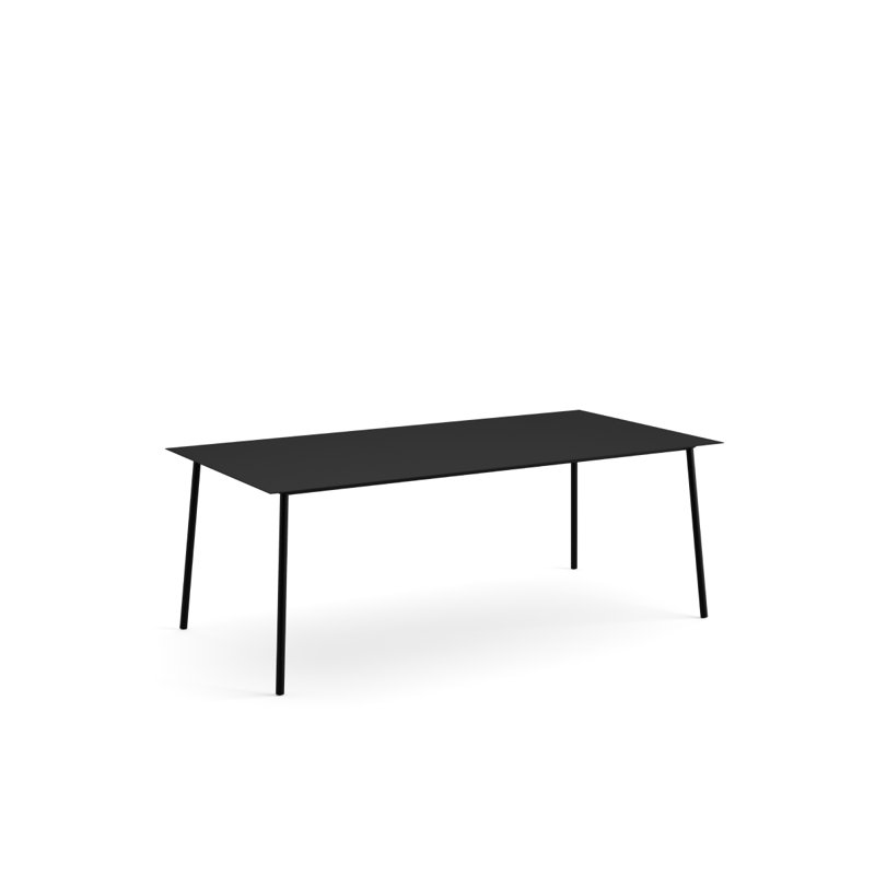 Onemm Rectangle Conference Table, Matte Black, 29.13" H x 78.63" L x 39.25" W
