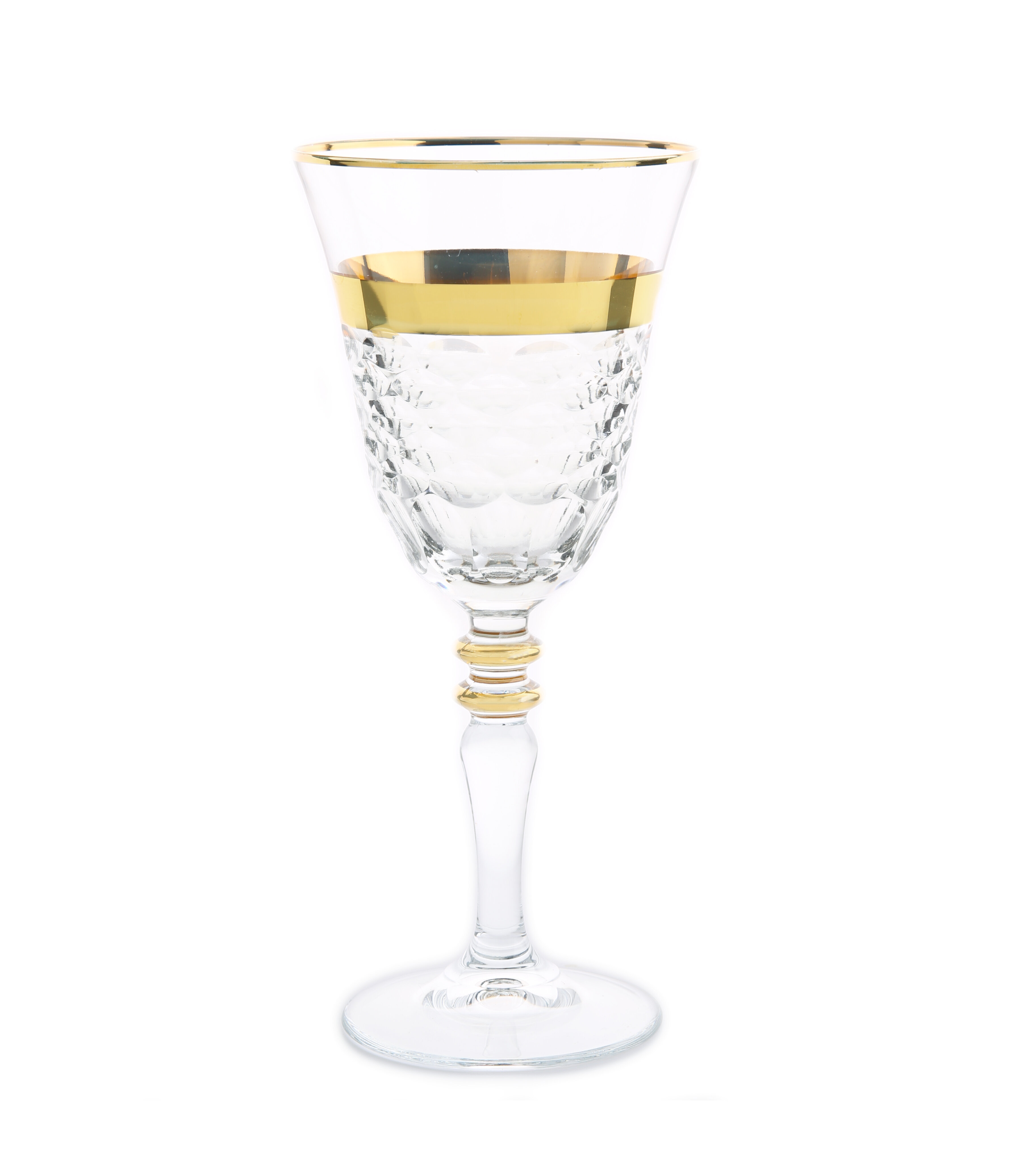 Buy the Crystal Wine Glasses Assorted 5pc Lot