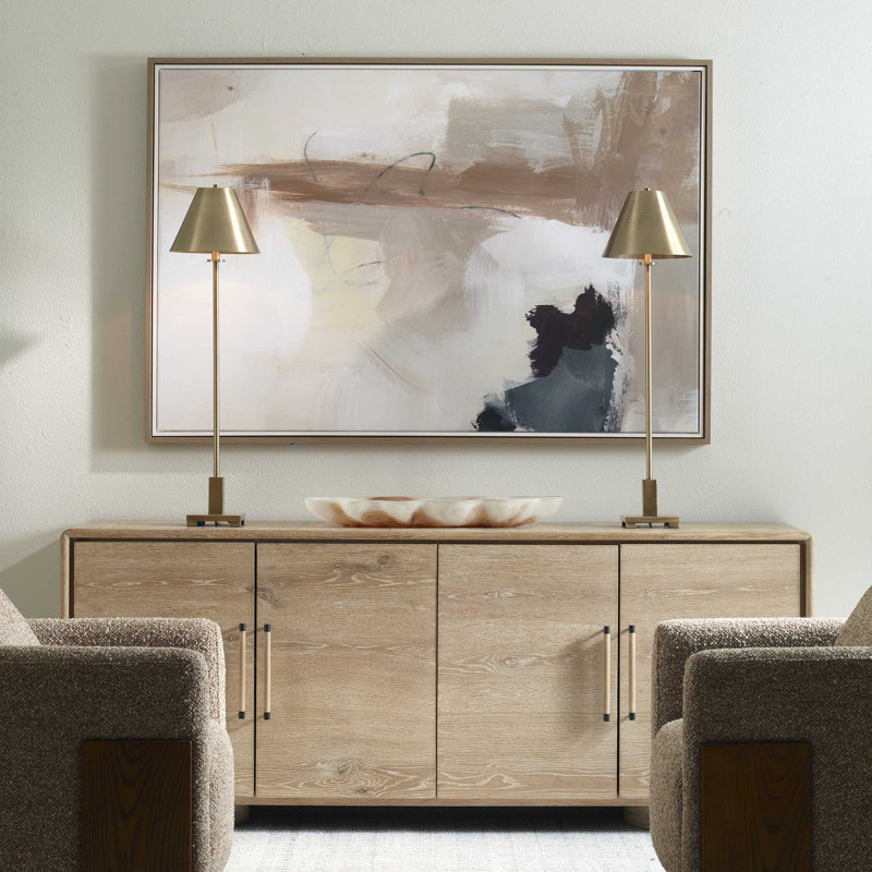 Toile abstraite encadrée «Uttermost Bluster»