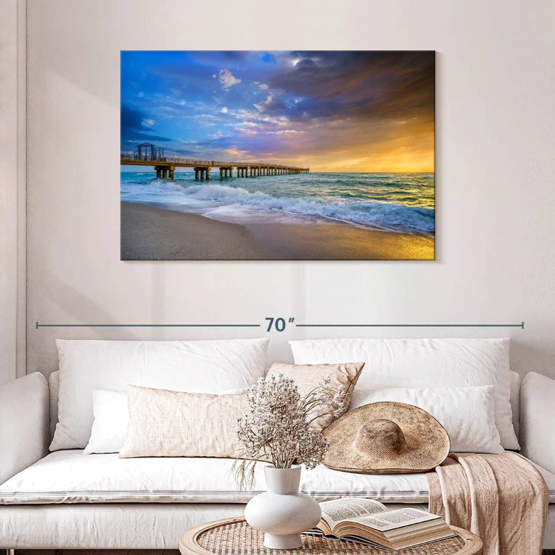 Kavia Powerful Sunrise Pier Miami SOFL, H 30 po x l 45 po