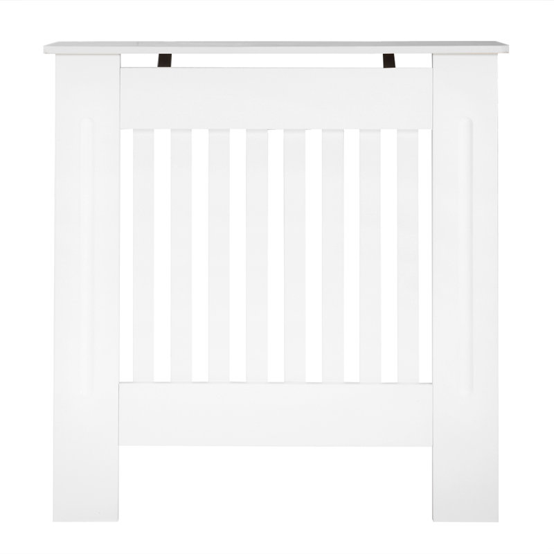 Shirlee Medium Radiator Cover, White, 82cm H x 78cm W x 19cm D
