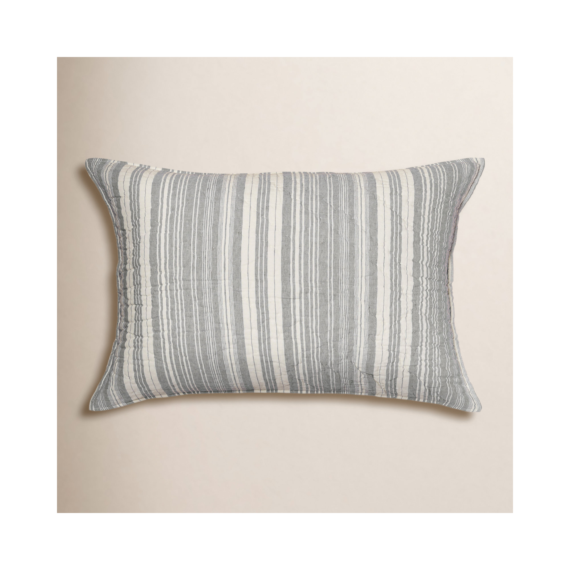 Aden Arcely Linen Sham / Color:Gray, King