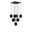 Everglades 9 - Light Black Cluster Pendant
