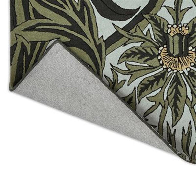 Hand Tufted Wool Floral Area Rug, Rectange 4'7" x 6'7"