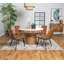 Chaise d'appoint en brun de style tiennee