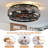 17.5" Low Profile Caged Ceiling Fans with Lights and Remote,Flush Mount Ceiling Fan with Light, Bedroom Fan, Small Industrial Black Ceiling Light Fixture, Reversible(Bulbs not Included)