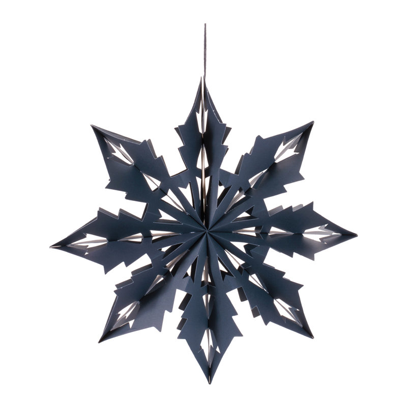 Ensemble de 6 ornements en papier flocon de neige
