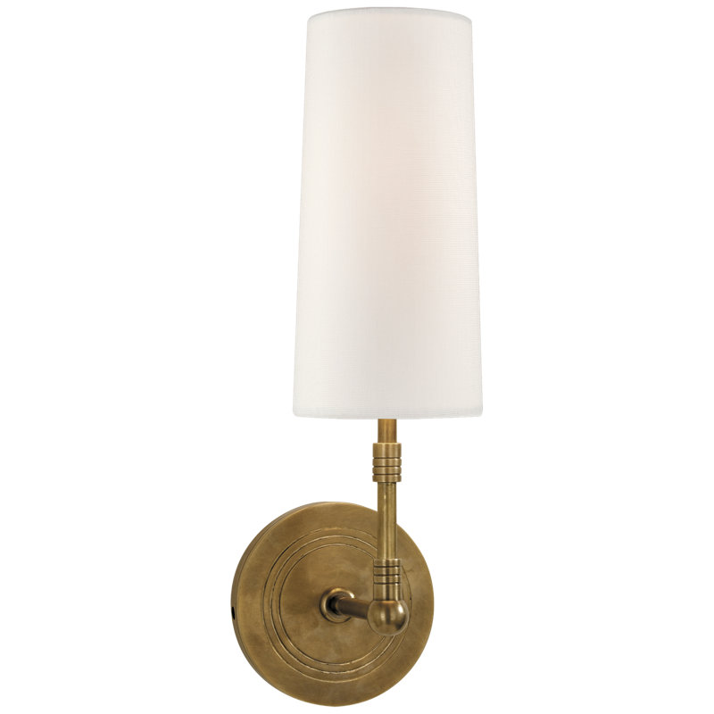 Thomas O'Brien Ziyi Sconce, Antique Brass, Fabric