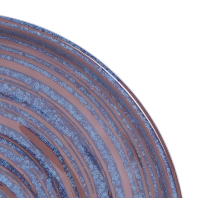 Assiette plate Stardust, Bleu