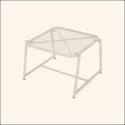 Charming Outdoor Side Table With Stylish Mesh Top And Versatile Appeal