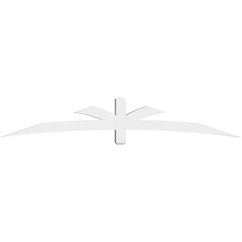 Support pour pignon Davenport, H 16 po x l 96 po (pas: 4/12), P 4 po x F 4 po, PVC