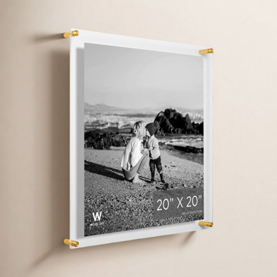 Clear UV-Grade Acrylic Modern Floating Picture Frame