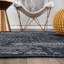 Tapis intérieur / extérieur Bohemian Border bleu / ivoire-294275375