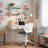 Elkland 360° Swivel Mesh Fabric Writing Office Task Chair with Height Adjustable for Teenager-1706422435