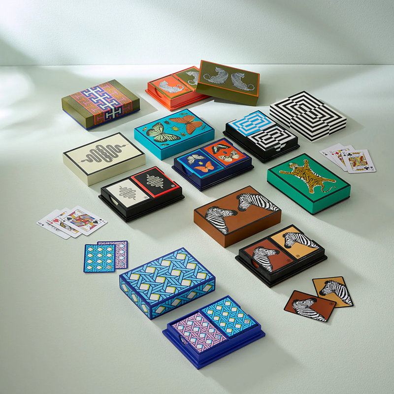 Basketweave Lacquer Card Set