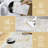 Abstract Machine Washable Area Rug Low Pile Non Slip Modern Rug Foldable Stain Resistant Carpet for Living Room Bedroom Indoor Ultra Thin Mat-327050245