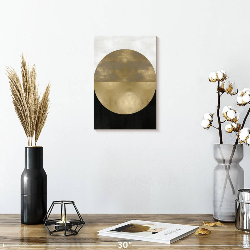 Avery Gold Sphere, 12" H x 8" W