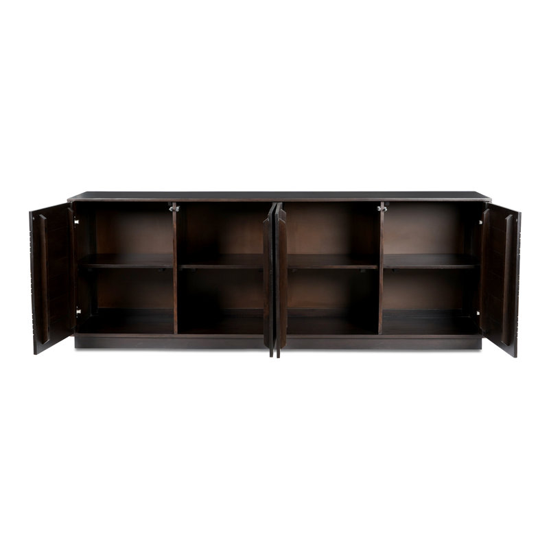 Albis 81'' Dark Brown Mango Wood Sideboard