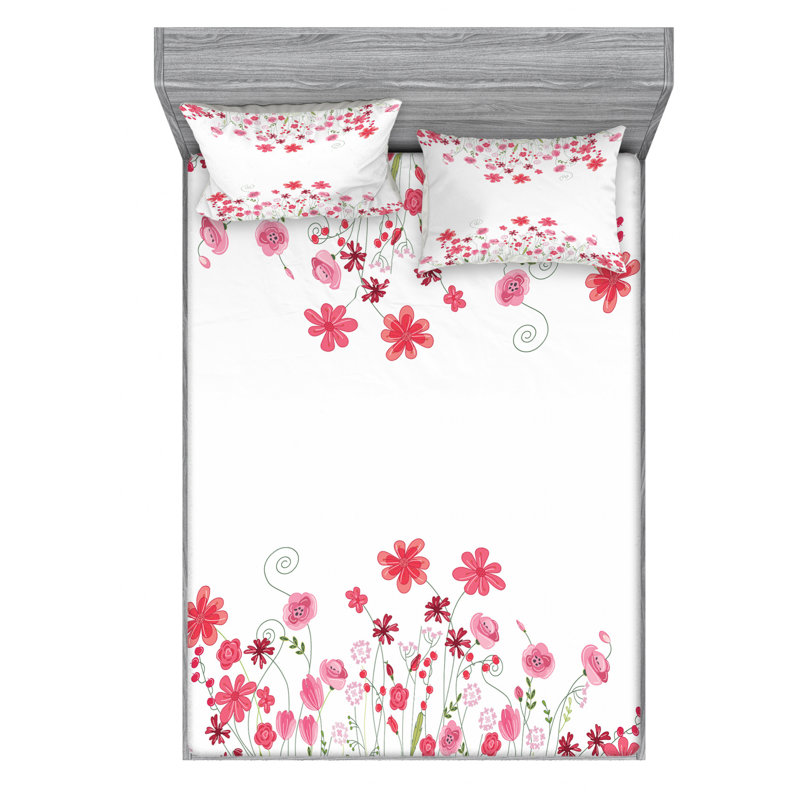 Microfiber Sheet Set, Full Sheet Set with Fitted Sheet