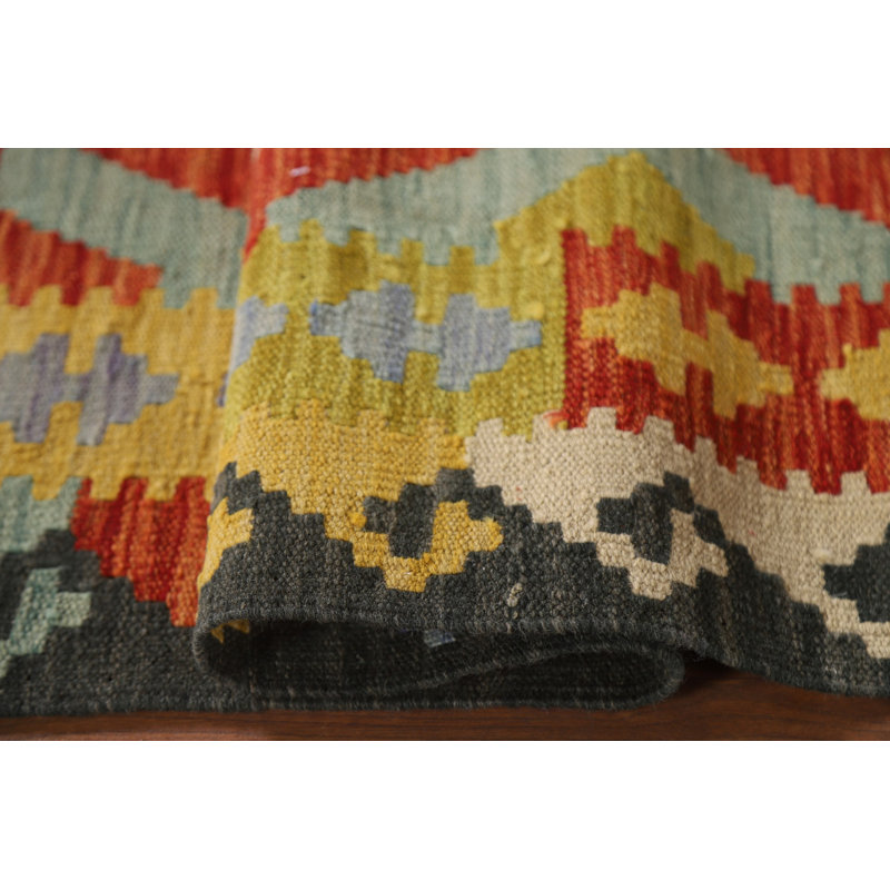 Reversible Wool Kilim Oriental Rug 3x5