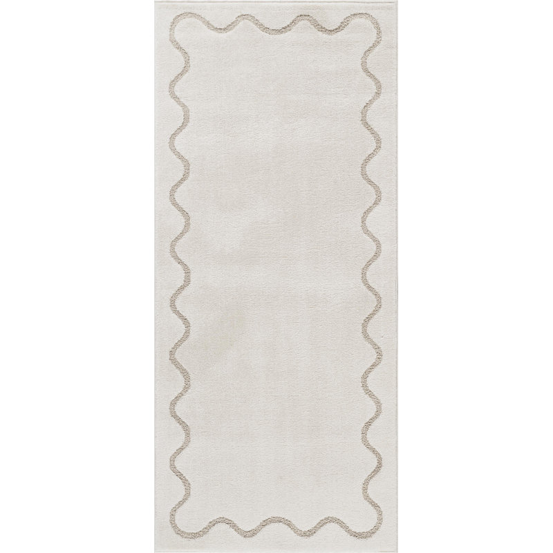 Tapis festonné Hatton, Tapis de couloir 2 pi 6 po x 6 pi