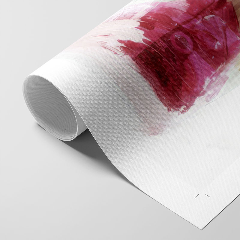 Minimal Fuchsia Markings I - Impression sur toile seulement - NON-CADRE, H 27 po x l 18 po