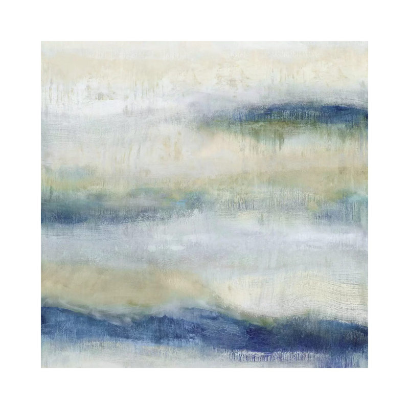 Indigo Motion I by Jaden Blake - Wrapped Canvas Painting, 30.48 cm H x 30.48 cm W
