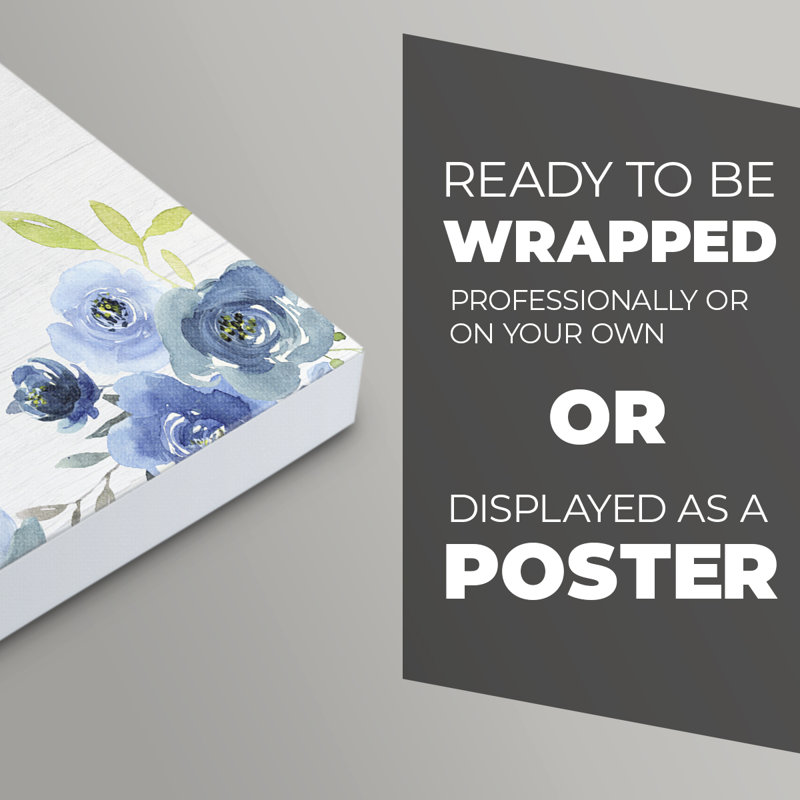 Grateful, Thankful, Blessed -Canvas Print Only - NOT FRAMED, 18" H x 12" W