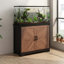 Support d'aquarium 30 gallons, support d'aquarium avec armoire de rangement