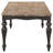 Brad Dining Table, 79 Inch Rectangular, Sand Brown, Charcoal Grey