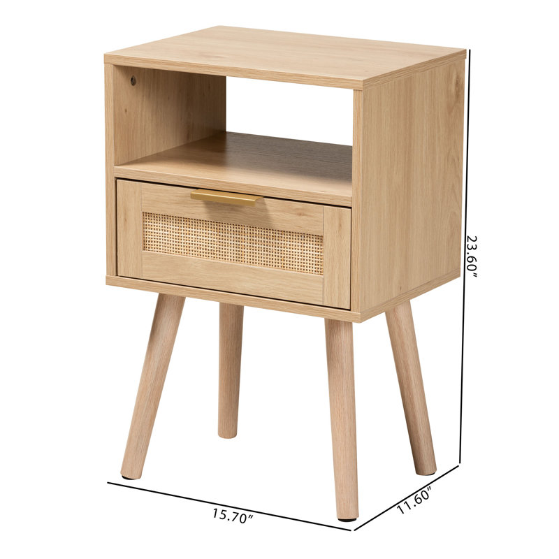 Barabo End Table with Storage